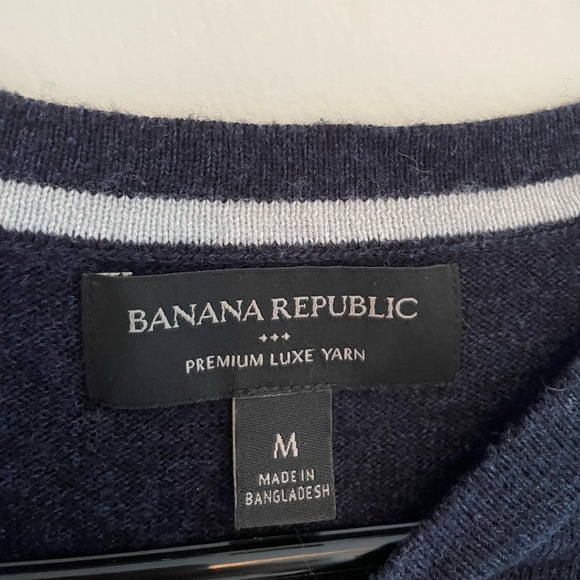Banana Republic Men’s Striped Sweater- Medium - Picture 2 of 3
